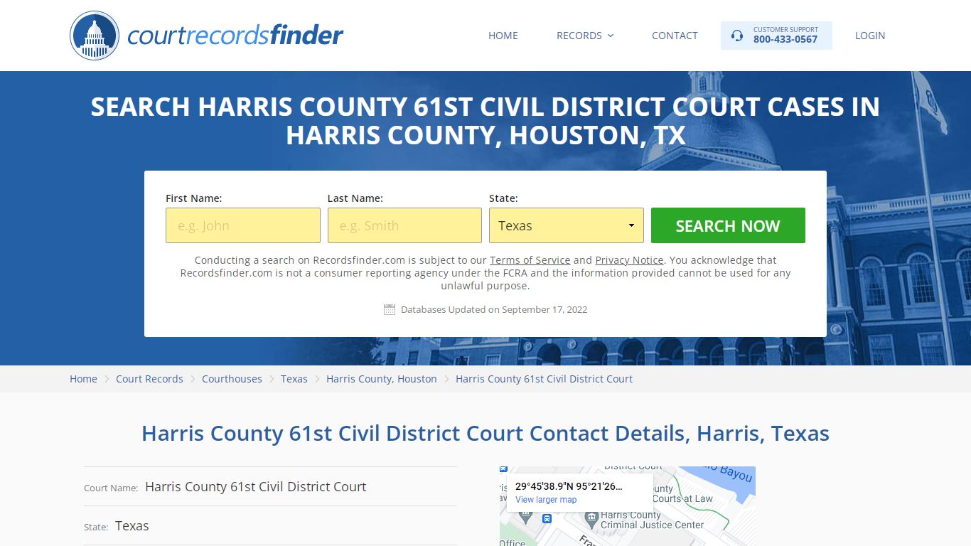 Harris County 61st Civil District Court Case Search - Harris County, TX ...